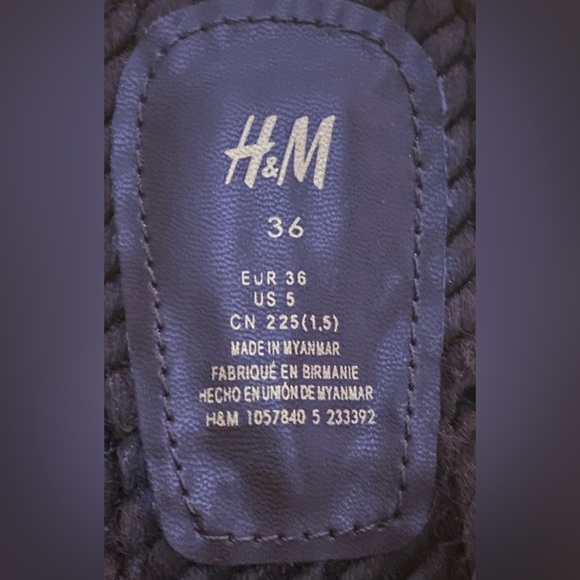 H&M Dark Brown Rope Slides size US 5 or EUR 36 (NWOT) - Picture 8 of 13